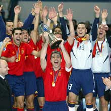 L'Espagne fête son sacre en 2005