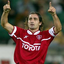 Giovanni Tedesco fête la victoire pour Pérouse